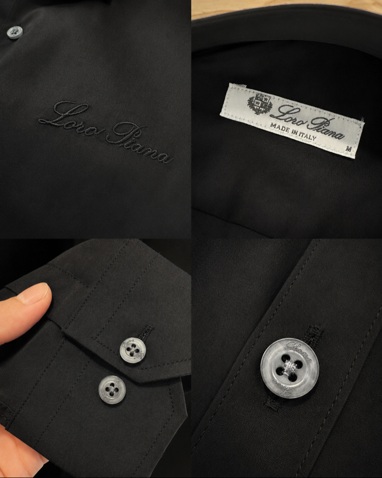 Loro Piana gabardin  pamuk Gömlek 
