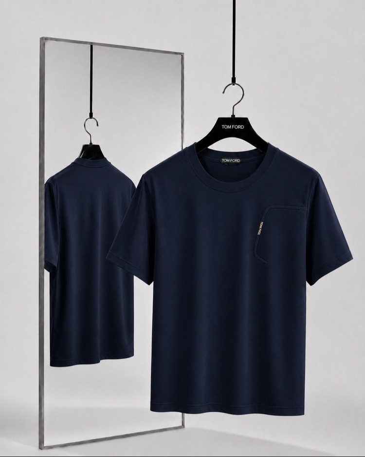 Tomford ince kırışmaz kumaş    T-shirt ( İthal ) 
