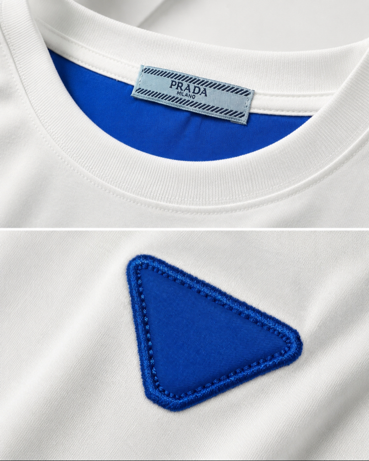 Prada ince kırışmaz kumaş    T-shirt ( İthal )