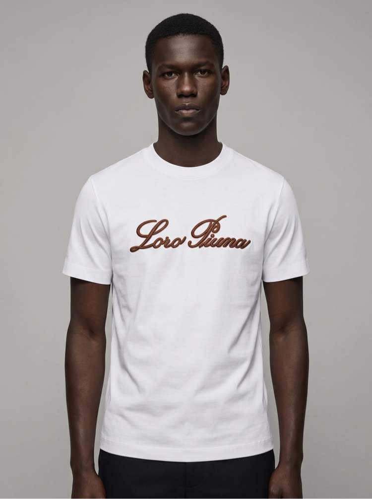 Loro Piana interlok pamuklu kumaş   T-shirt