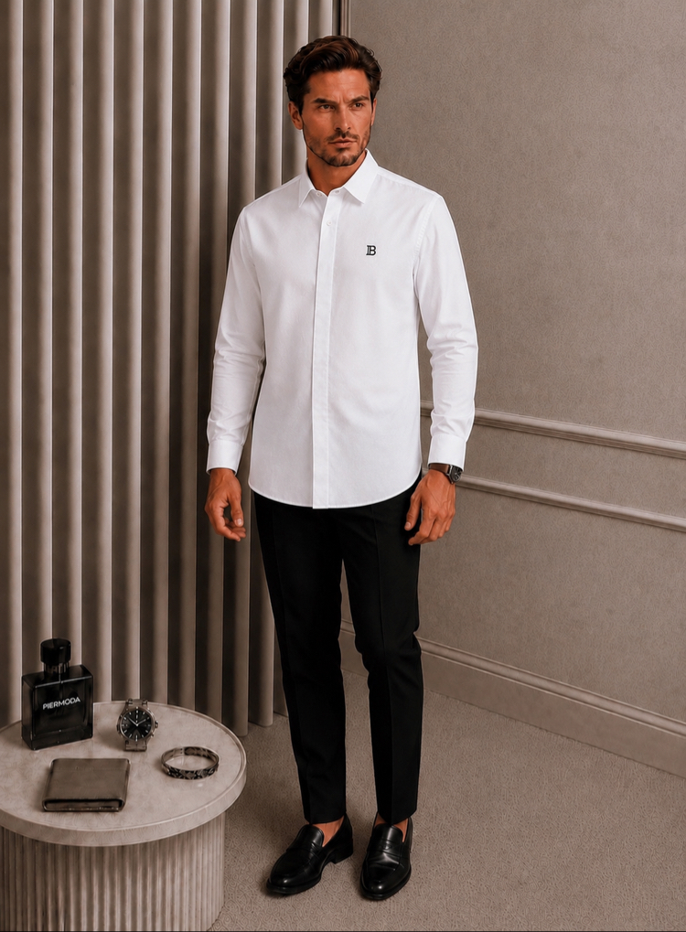 Balmain Oxford pamuk Gömlek