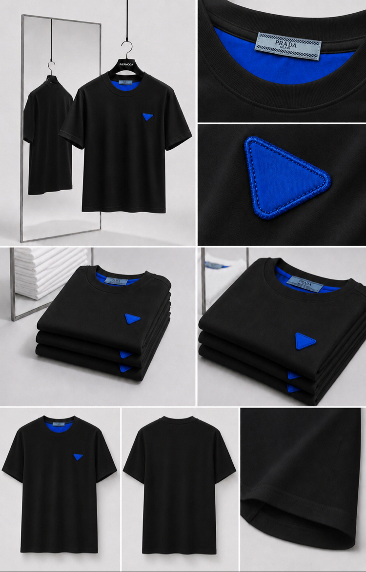 Prada ince kırışmaz kumaş    T-shirt ( İthal )