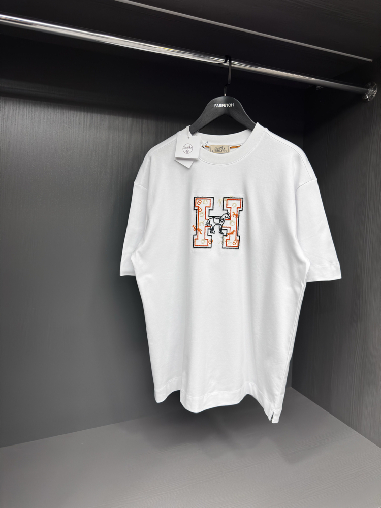 Herms interlok pamuklu kumaş   T-shirt ( -1258 )