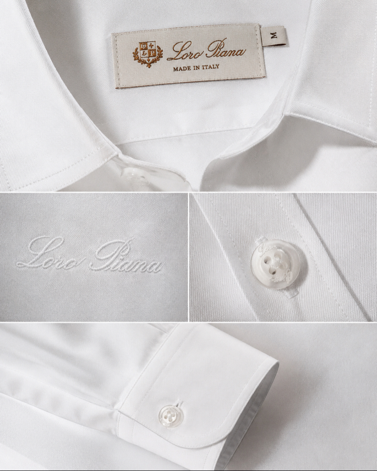 Loro Piana gabardin  pamuk Gömlek 