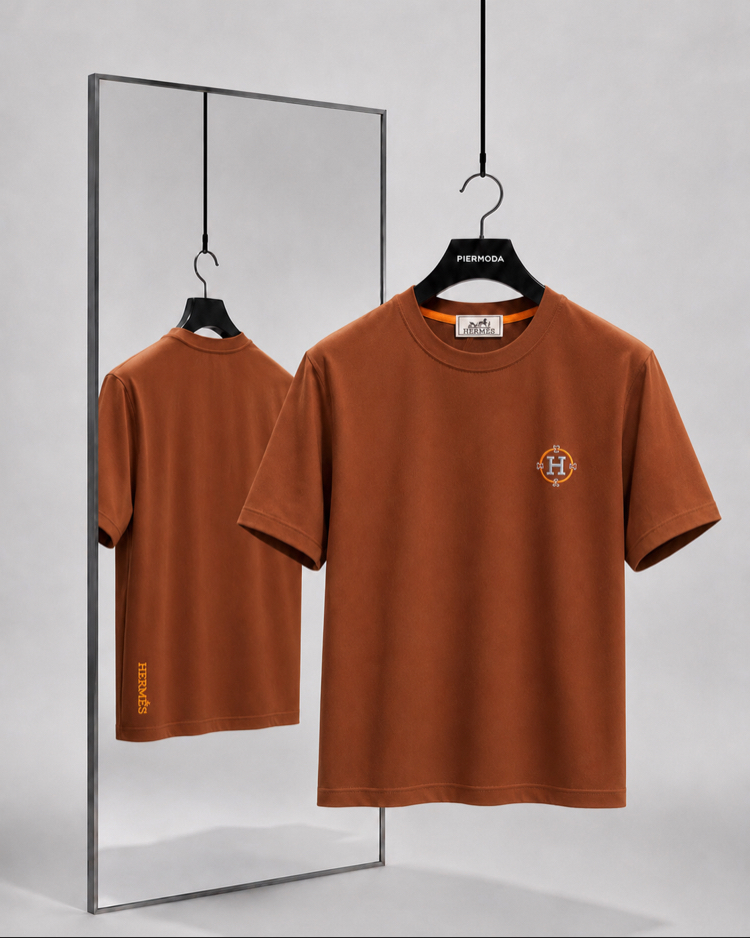 Hermes ince kırışmaz kumaş    T-shirt ( İthal )