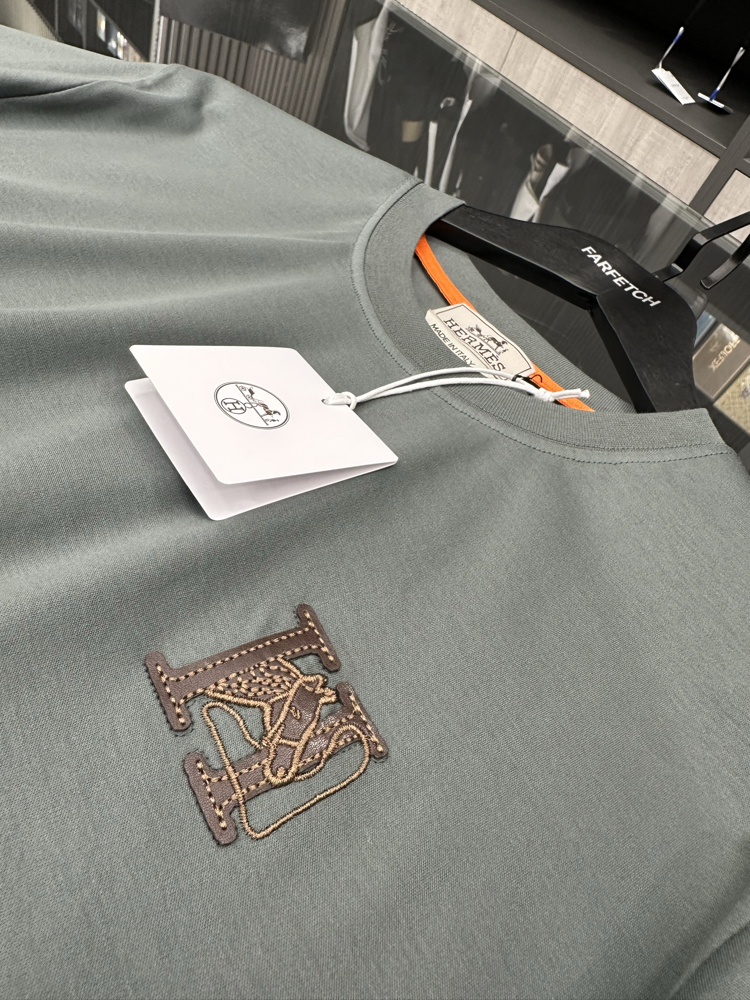 Herms merserize kumaş    T-shirt 