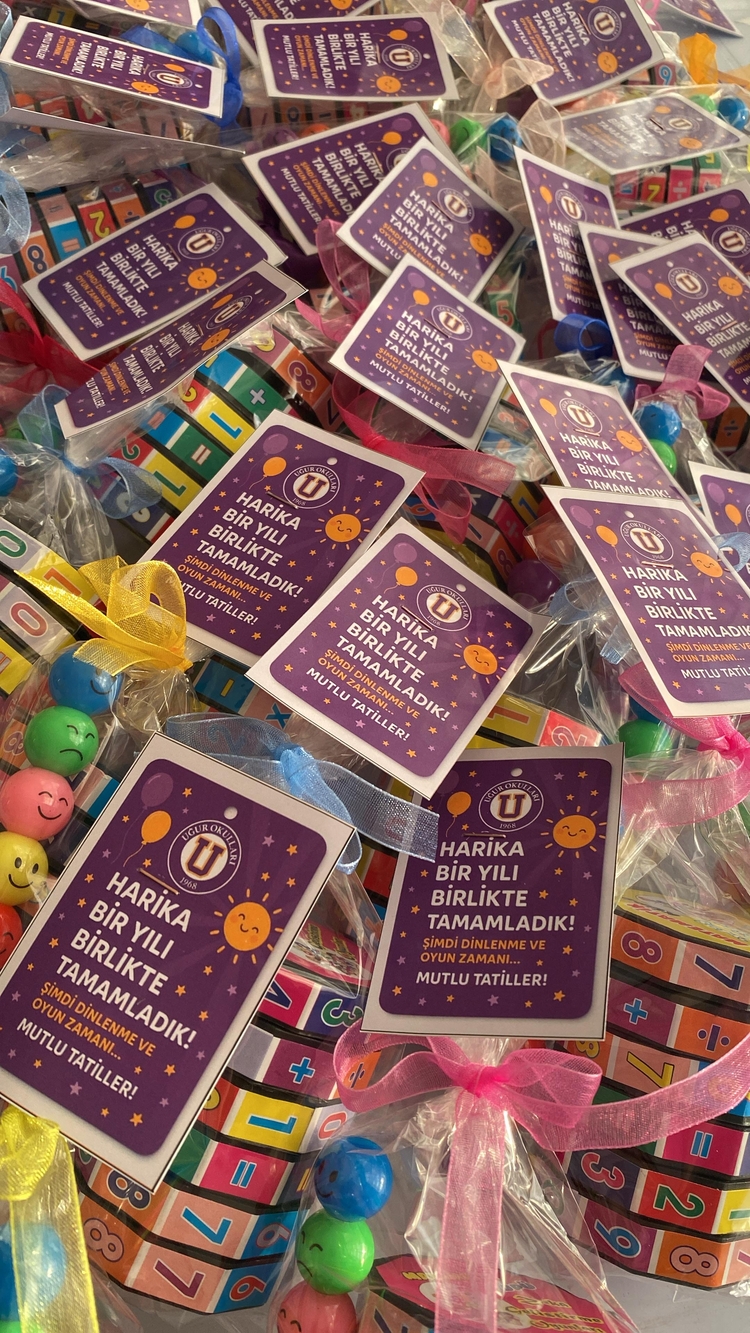 Sayı küpü +emojili kalem set
