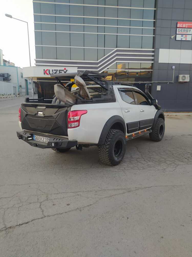 Fiat Fullback Uyumlu Lazer Kesim Çelik Yan Basamak