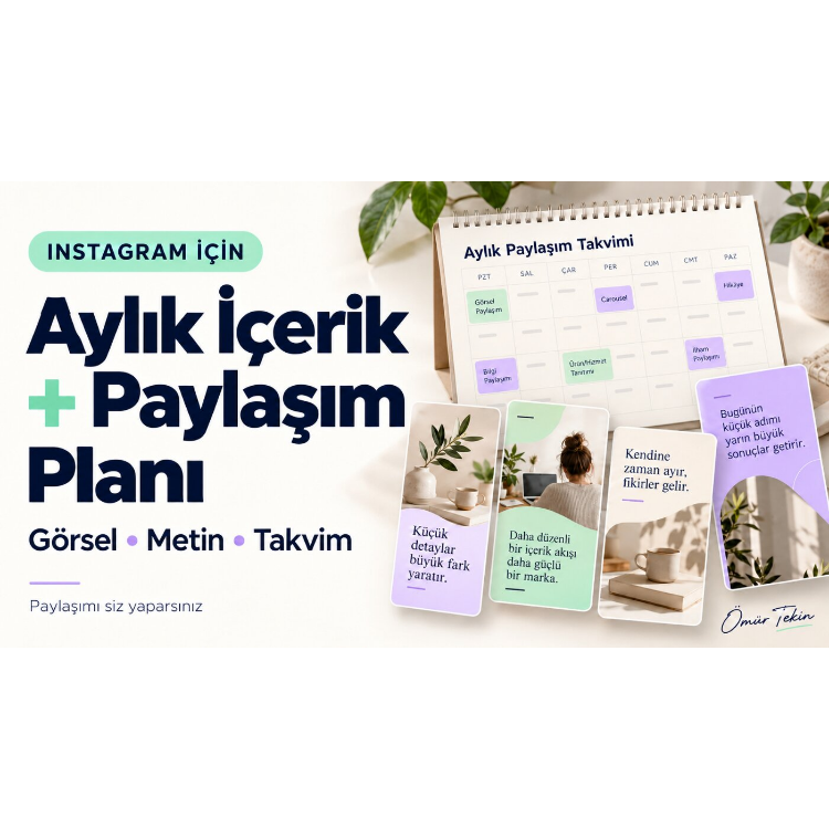 Pikseliva · Instagram Aylık İçerik ve Paylaşım Planı