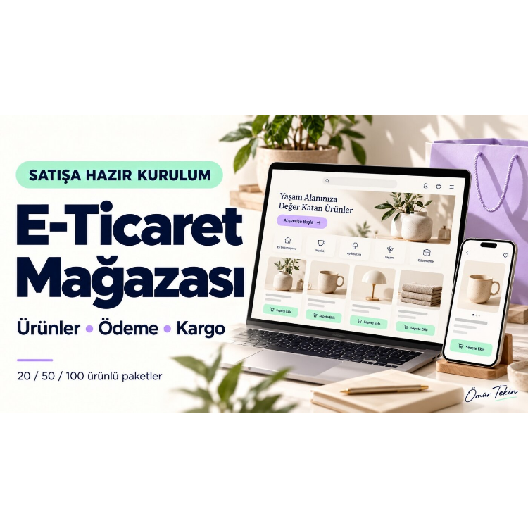Pikseliva · E-Ticaret Mağazası Kurulumu