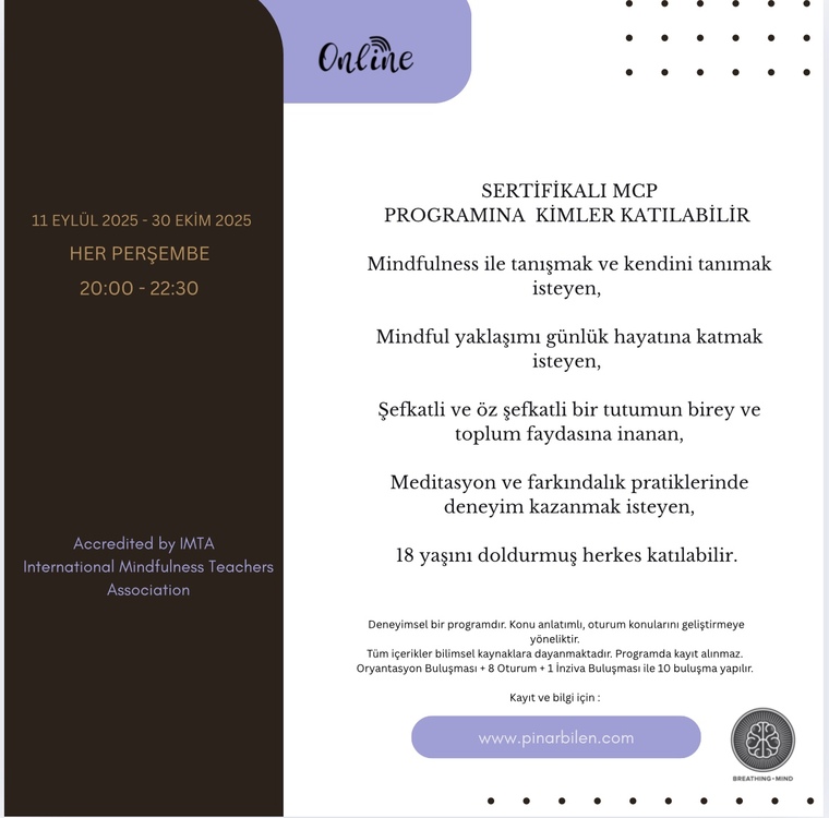 Mindfulness ve Şefkat Programı 17. Dönem