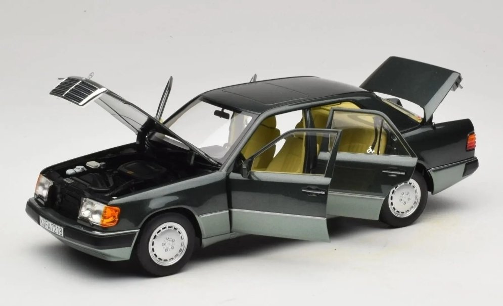 18 NOREV 1990 MERCEDES BENZ E CLASS 230E W124 NiGHT GREEN