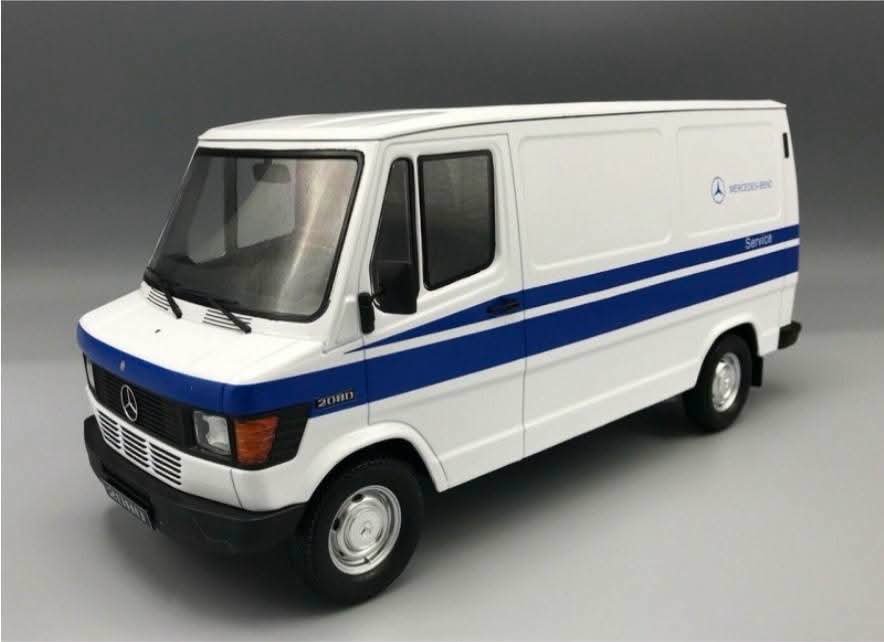 1:18 KK SCALE 1988 MERCEDES BENZ 208D TRANSPOTER MERCEDES SERVICE