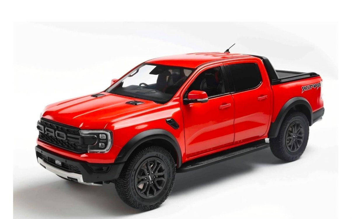 2024 Ford Ranger Raptor & red