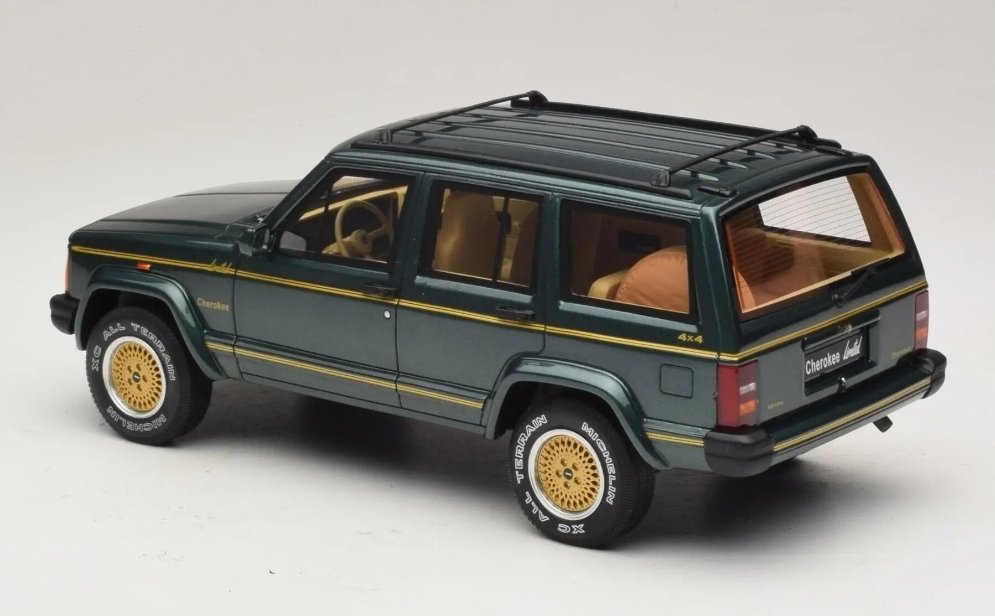 1:18 OTTO 1995 Jeep Cherokee XJ Limited Hunter Green