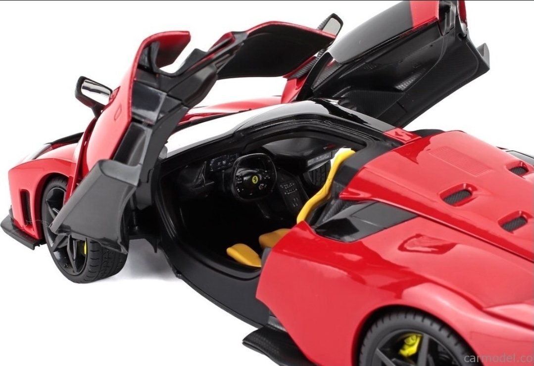 1/18 BURAGO - FERRARI F80 2024 - BLACK WHEELS...