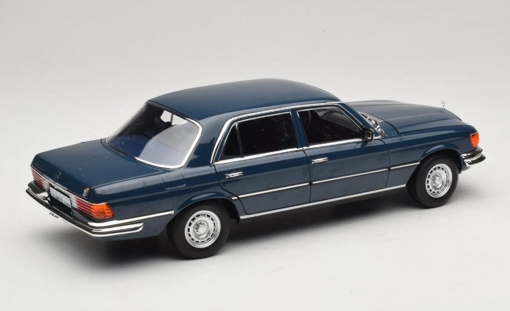 1:18 NOREV 1979 MERCEDES BENZ 350 SEL W116 HANSA BLUE