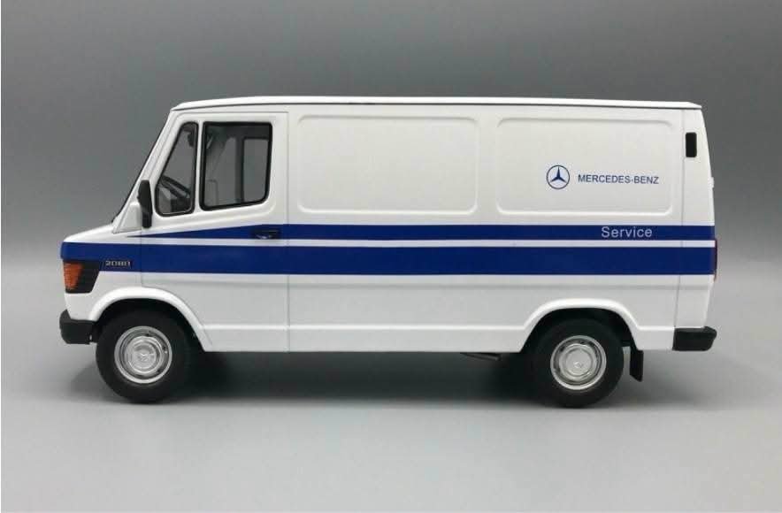 1:18 KK SCALE 1988 MERCEDES BENZ 208D TRANSPOTER MERCEDES SERVICE