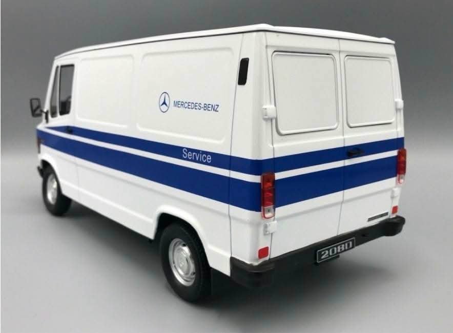 1:18 KK SCALE 1988 MERCEDES BENZ 208D TRANSPOTER MERCEDES SERVICE