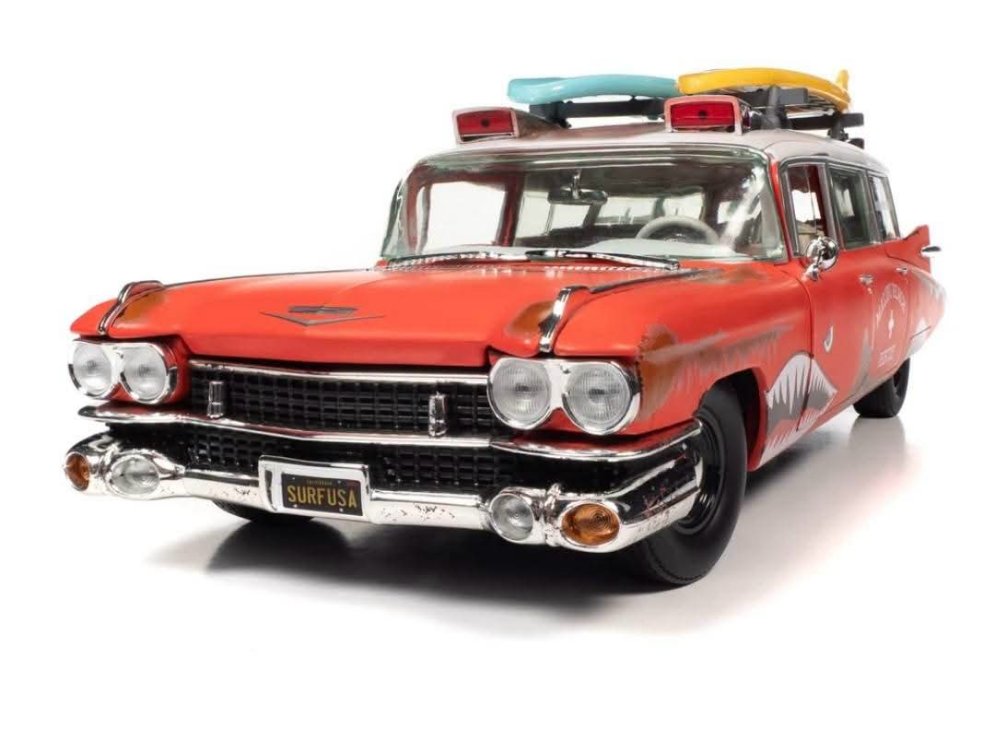 Auto World 1959 Cadillac Eldorado Ambulance Surf Shark 1:18