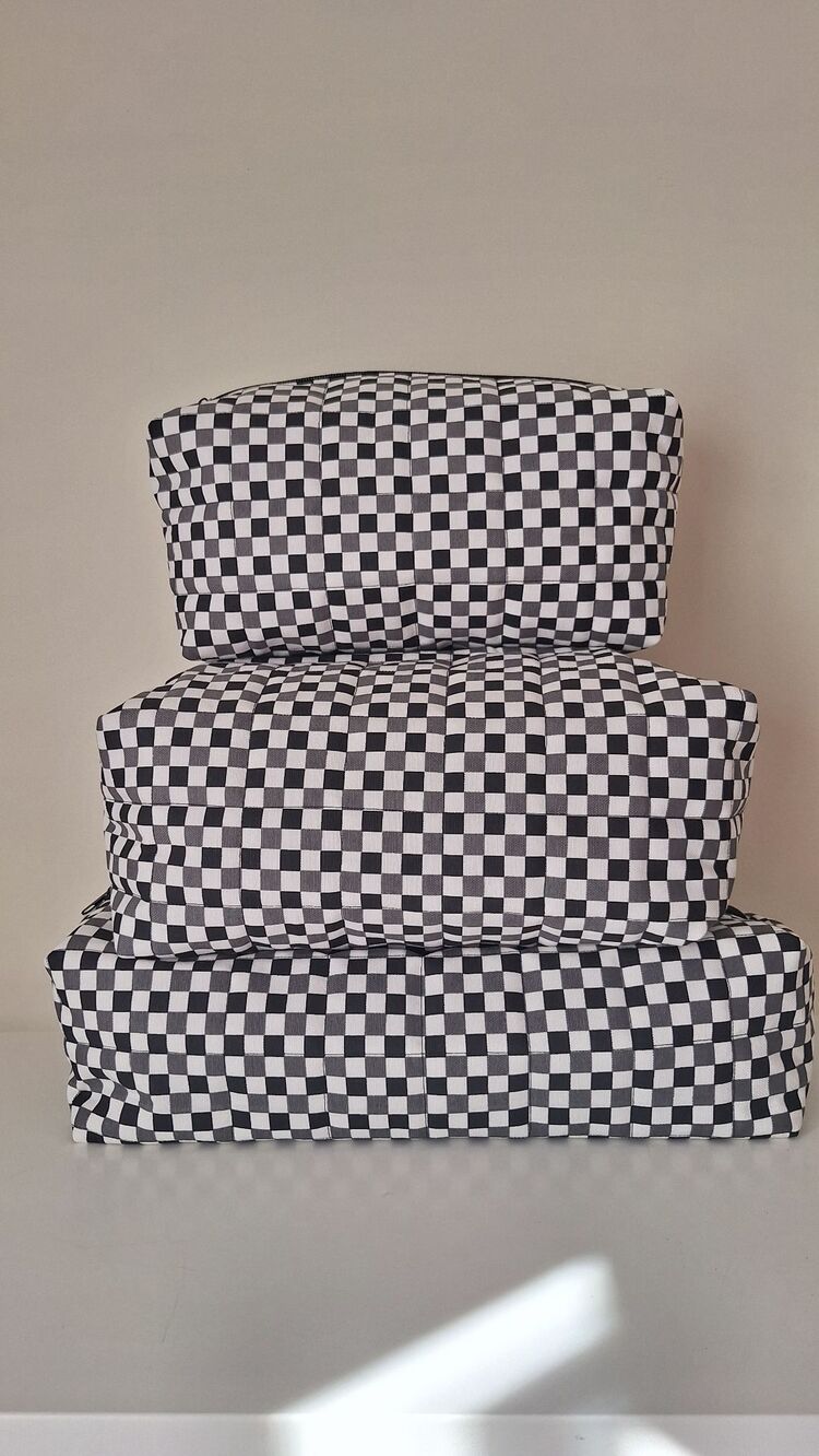 Damalı Çok Amaçlı Çanta 5 Boy