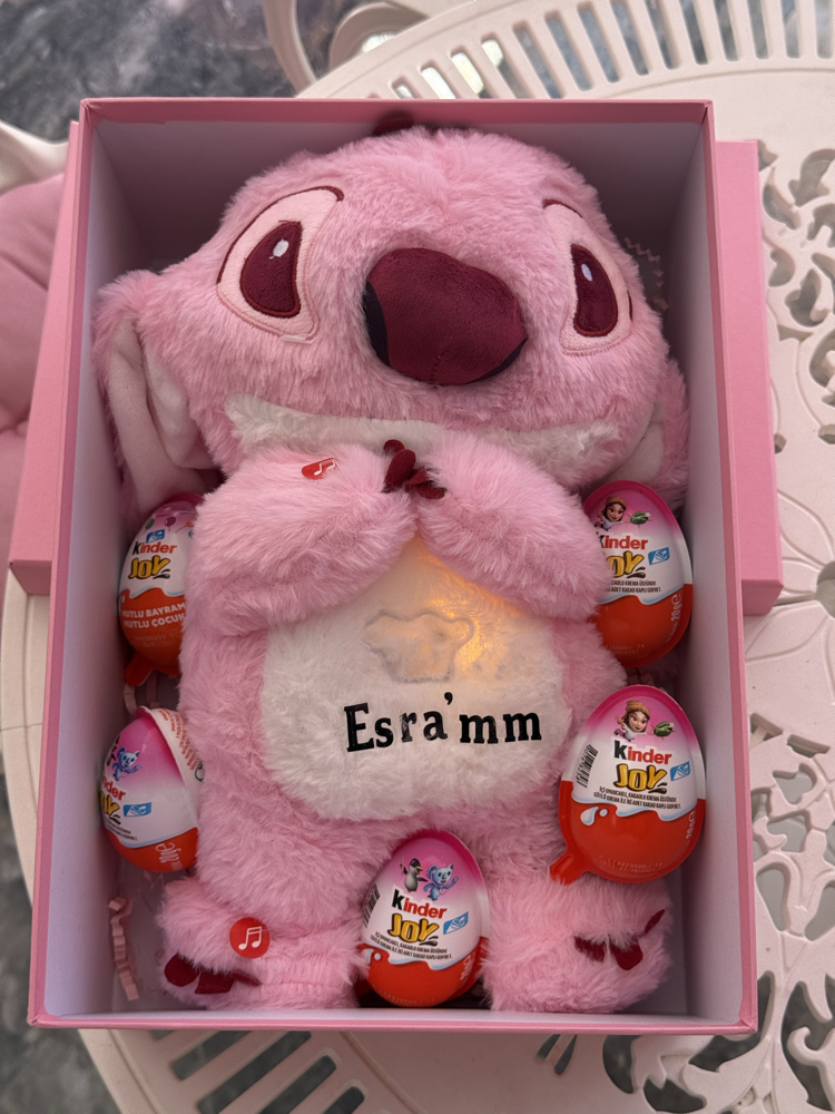 Özel kutulu isimli uyku arkadaşı stitch