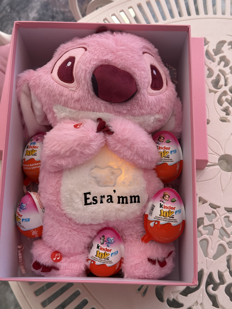 Özel kutulu isimli uyku arkadaşı stitch