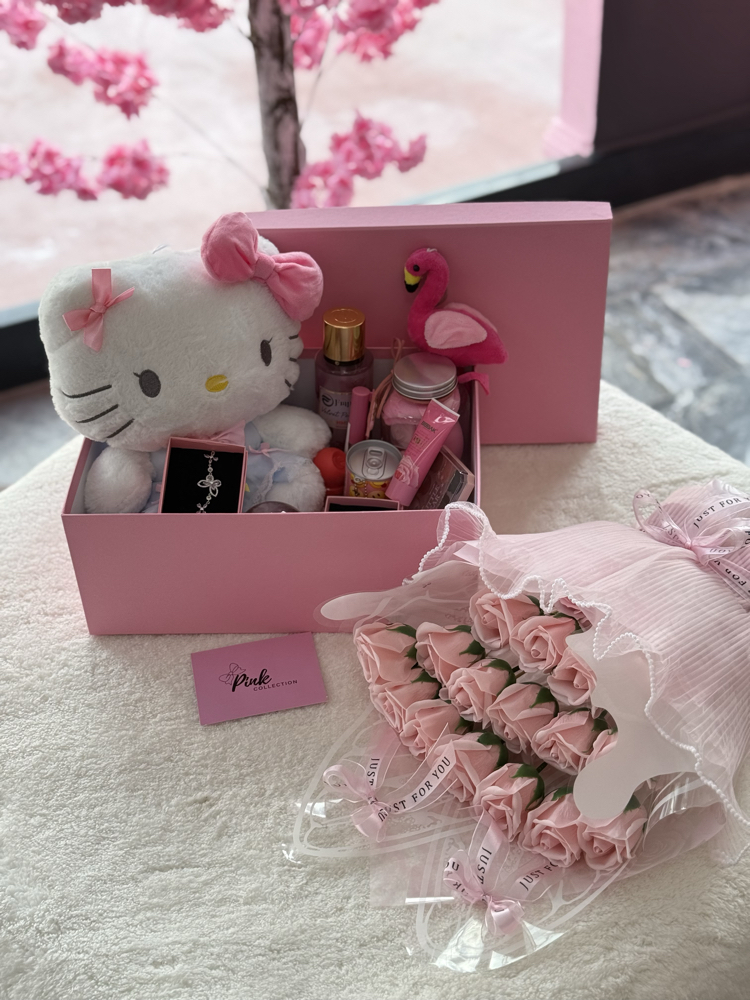 Prenses kalbi hediye kutusu ( pembe ) 
