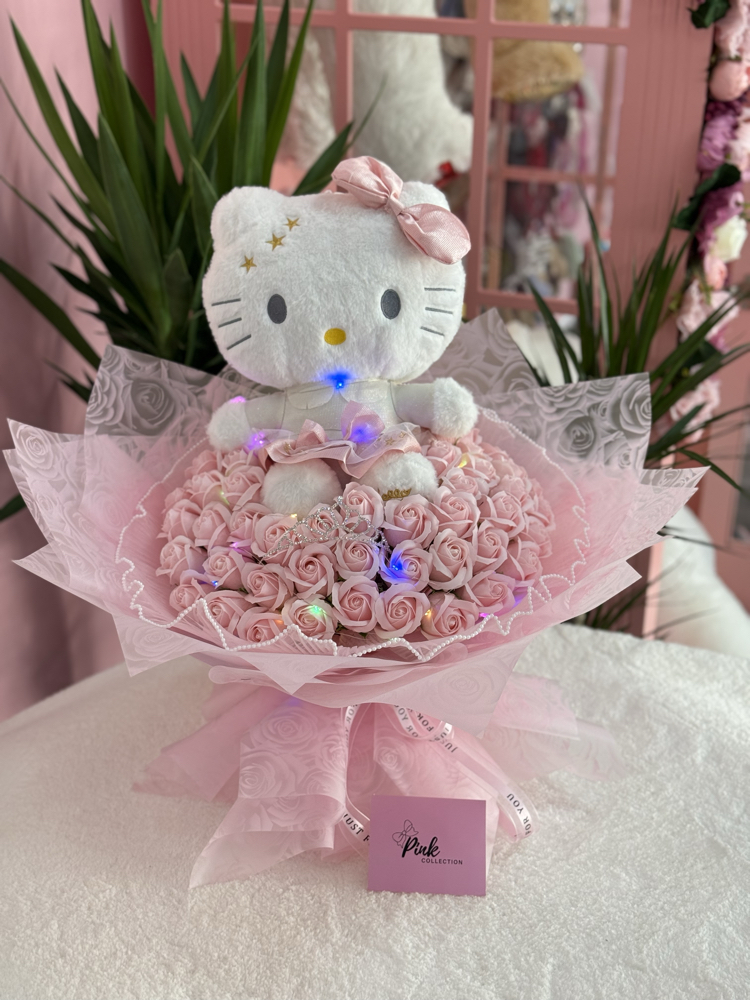 Büyük Hello Kitty buketi ( ışıklı )