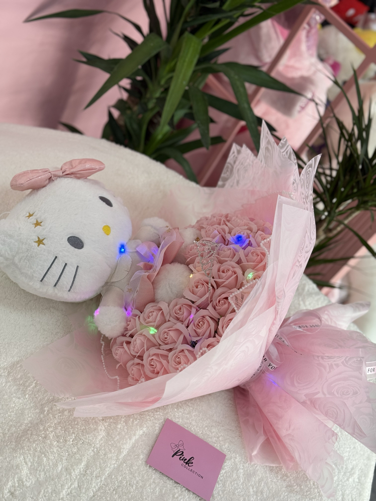 Büyük Hello Kitty buketi ( ışıklı )