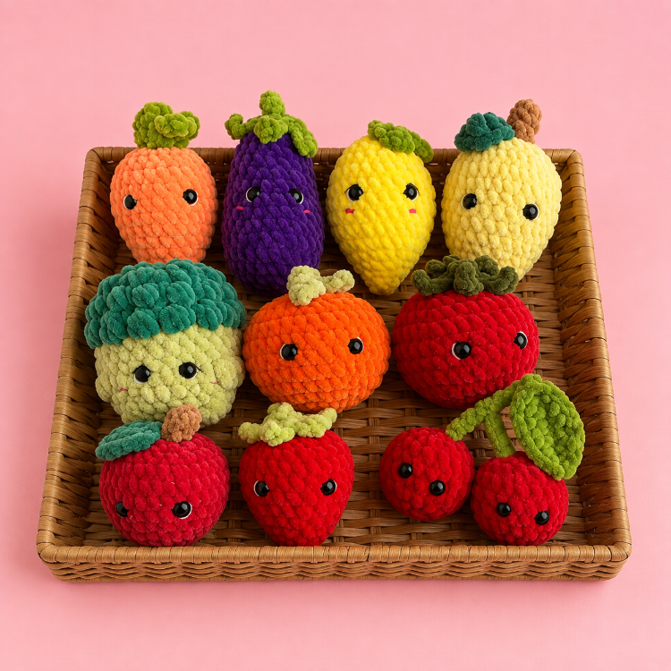 Amigurumi Meyve ve Sebze Oyuncak – Tekli Satış