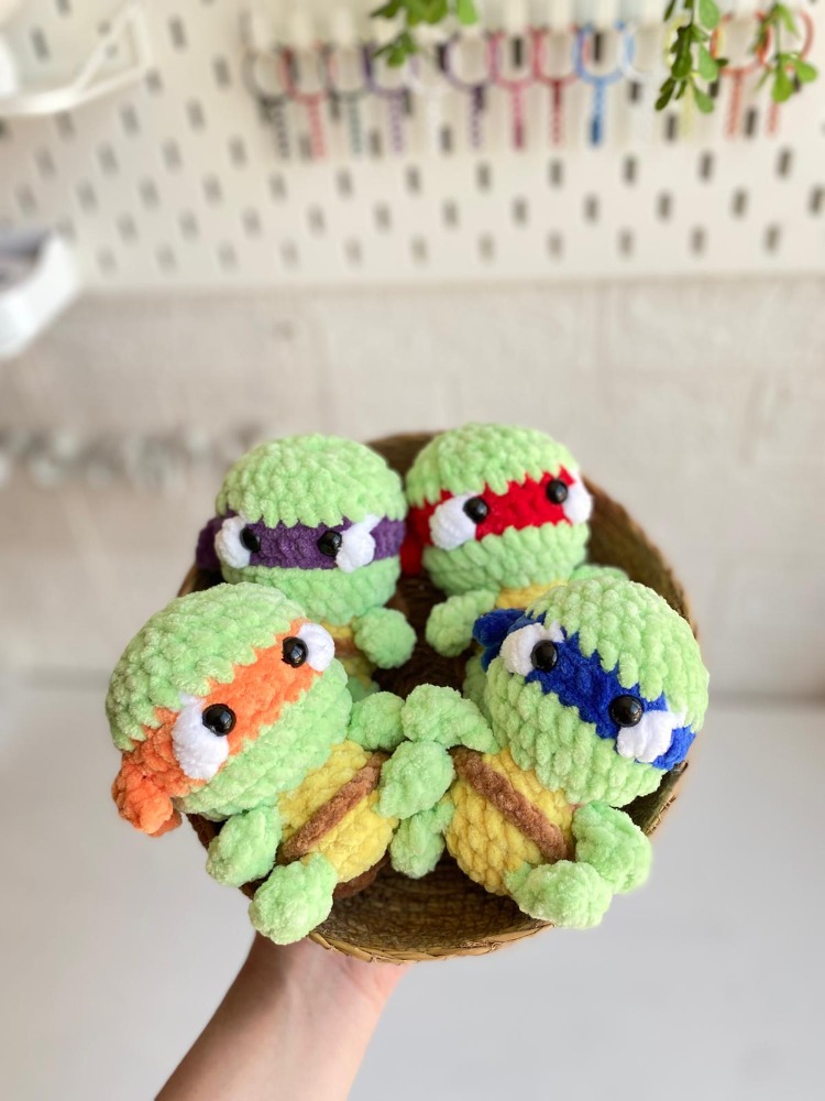 Ninja Turtle Amigurumi – El Yapımı Örgü Oyuncak