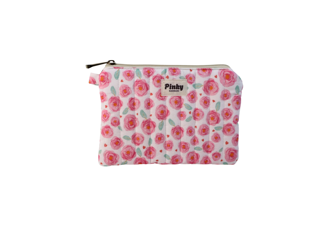 Pink Rose Organizer Çanta Orta Boy
