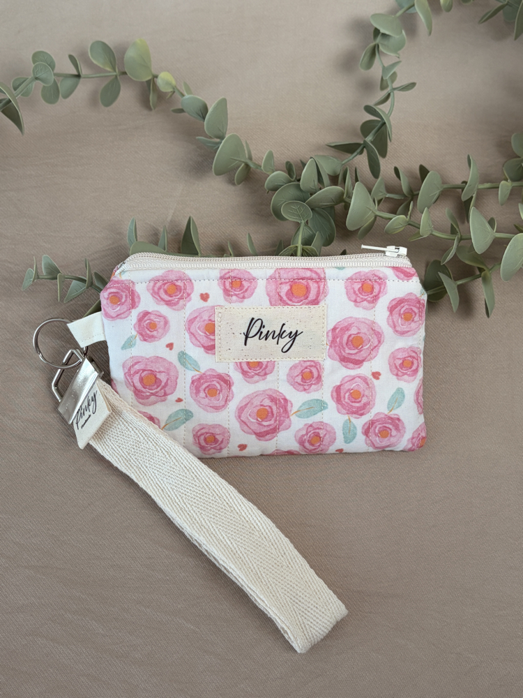 Pink Rose Mini Cüzdan anahtarlık