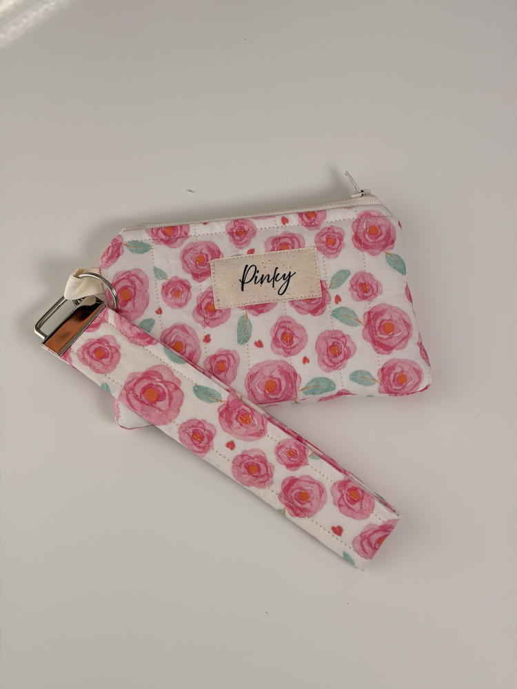 Pink Rose Mini Cüzdan Anahtarlık