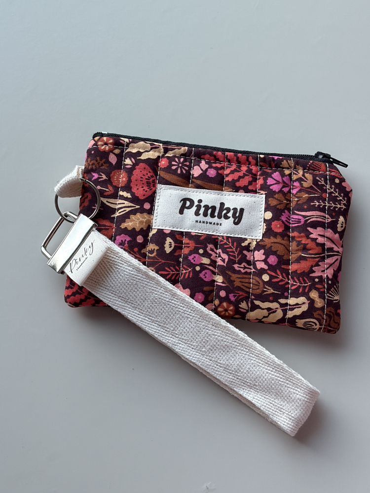 Gülpembe Mini Cüzdan Anahtarlık 