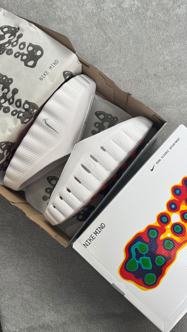 Nike Mind 001 Slide White Chrome Terlik