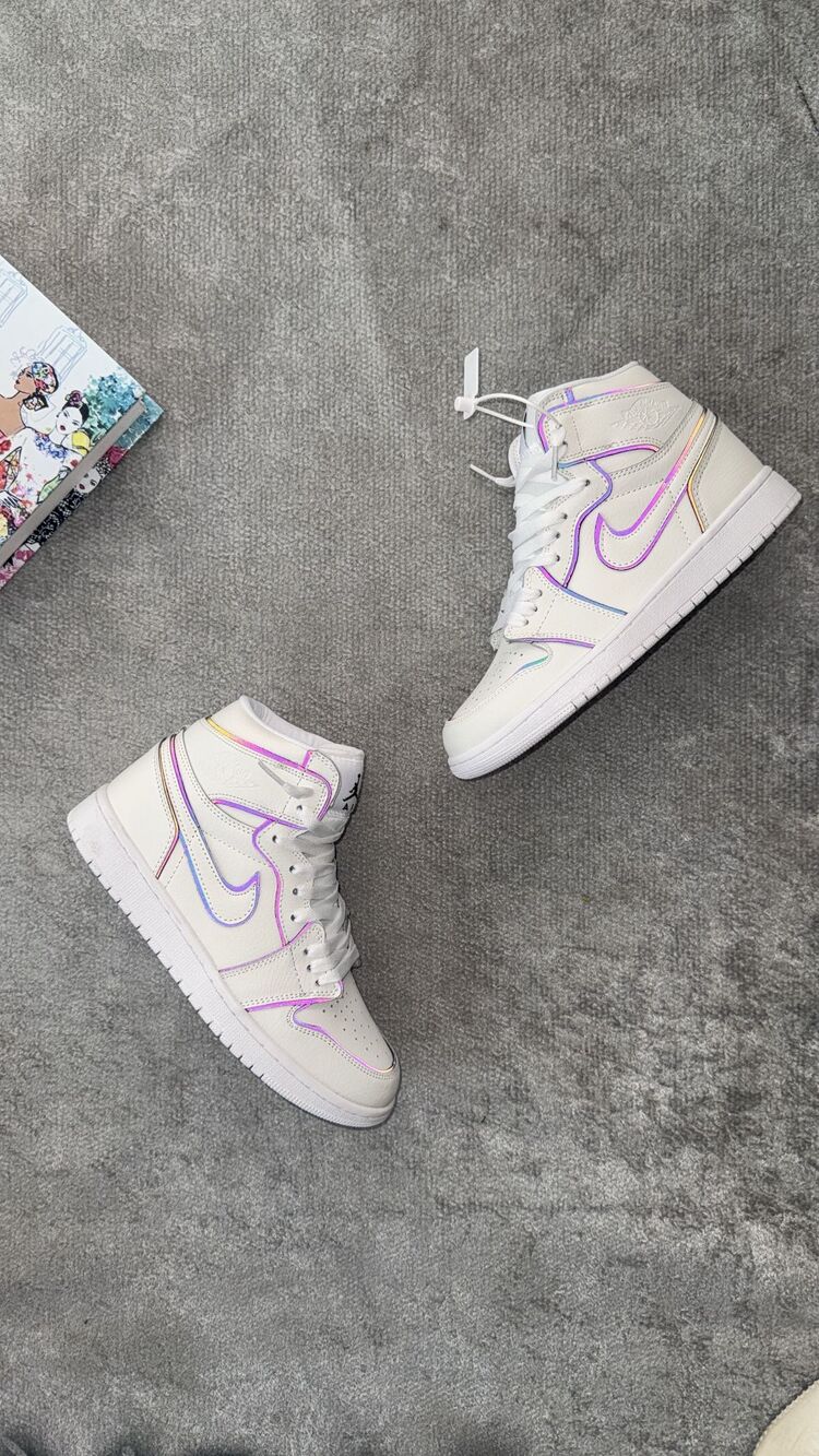 Nike Air Jordan 1 Mid Iridescent Reflective