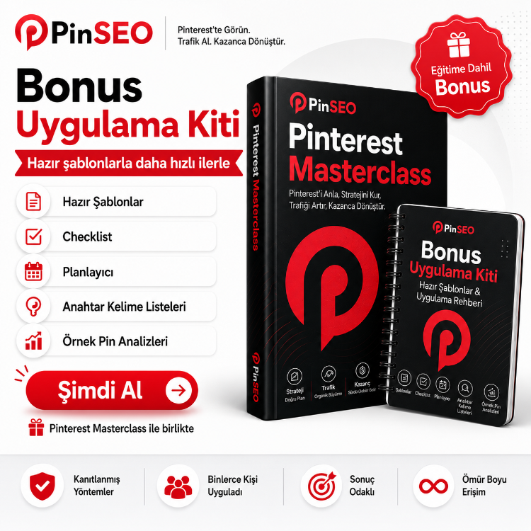Pinterest Masterclass - Kapsamlı Pinterest Eğitimi