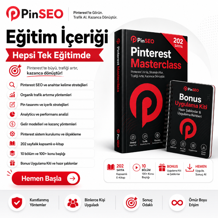 Pinterest Masterclass - Kapsamlı Pinterest Eğitimi