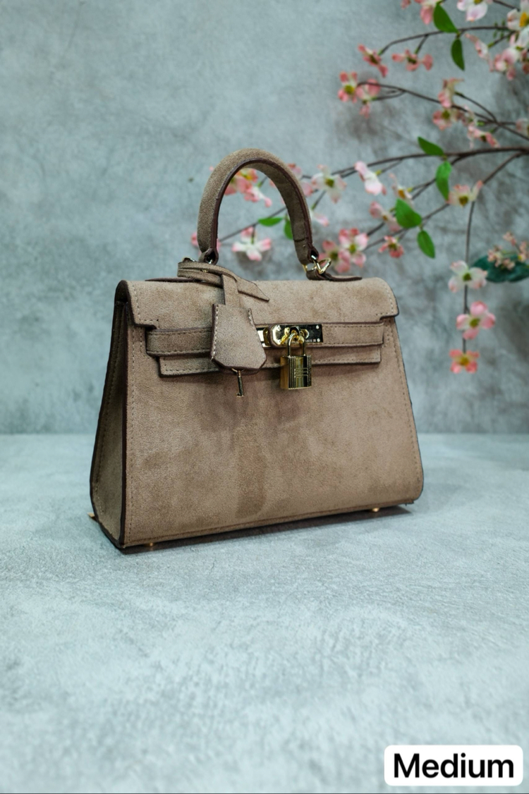Hermes kelly süet