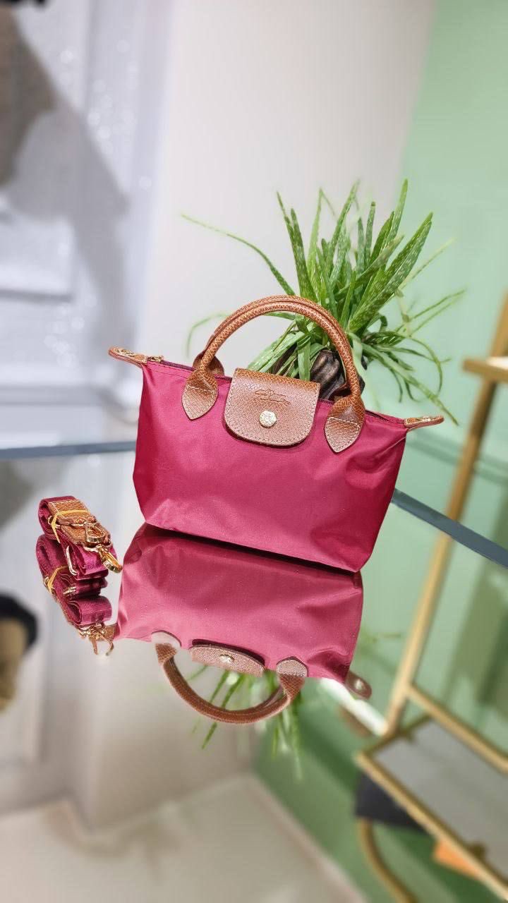 Longchamp mini kanvas askı