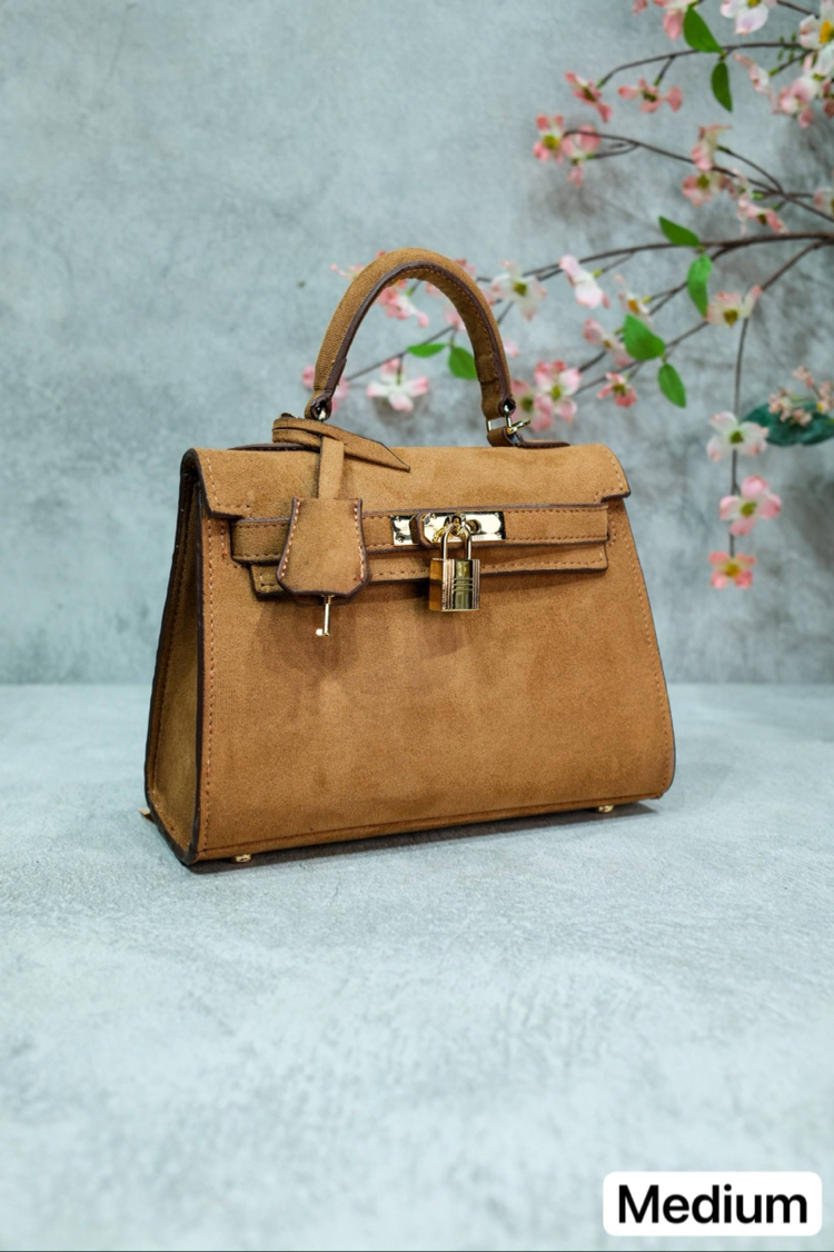 Hermes kelly süet