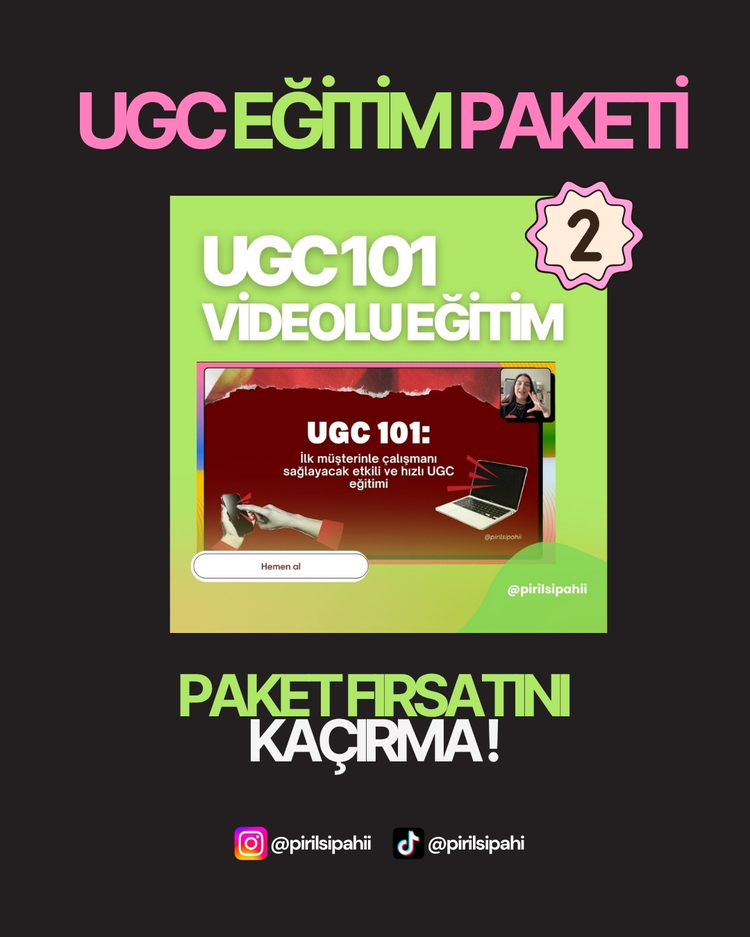 UGC EĞİTİM PAKETİ (VİDEOLU EĞİTİM + YOL HARİTASI)