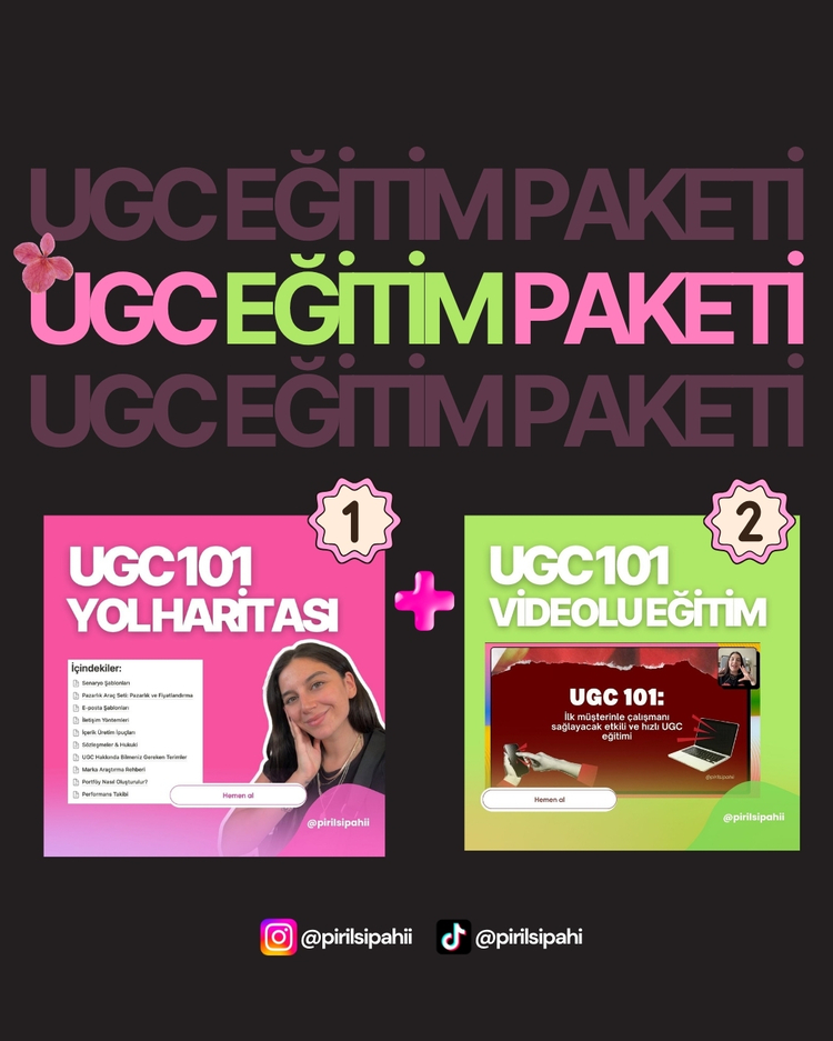 UGC EĞİTİM PAKETİ (VİDEOLU EĞİTİM + YOL HARİTASI)
