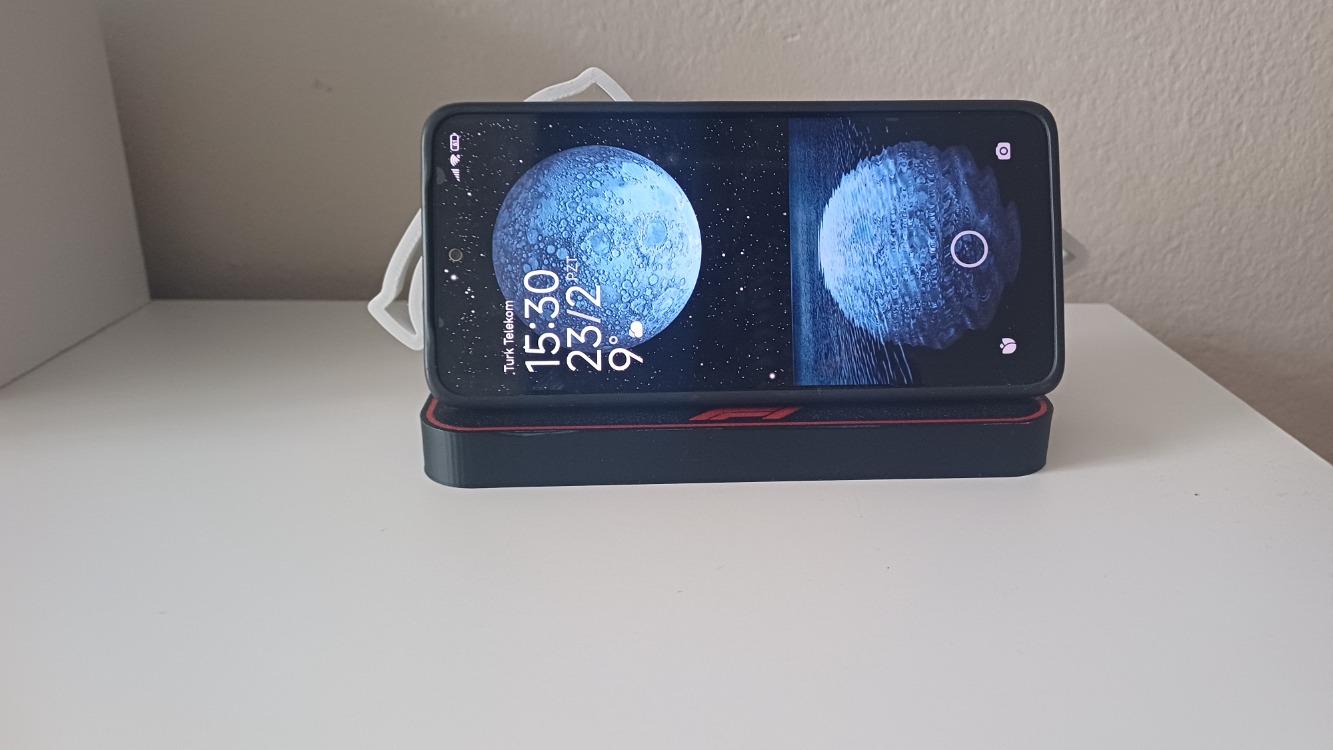 F1 Pist Tasarım Masa Aksesuarı & Telefon Tutucu
