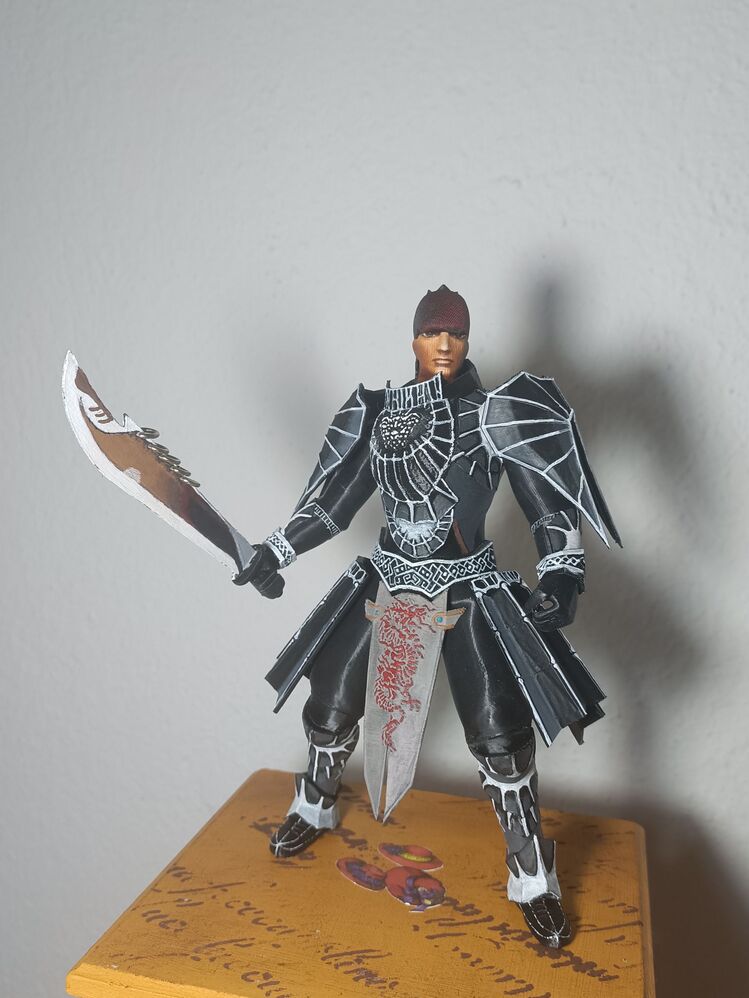 Siyah Çelik Zırh ( 20 cm )
