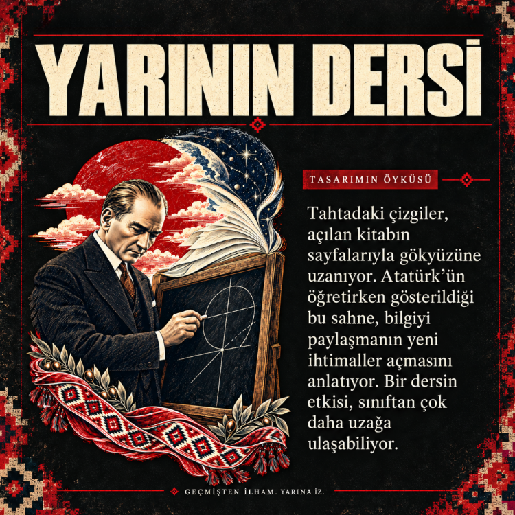 Yarının Dersi | Atatürk Baskılı Hoodie – 29 Ekim Özel Koleksiyon