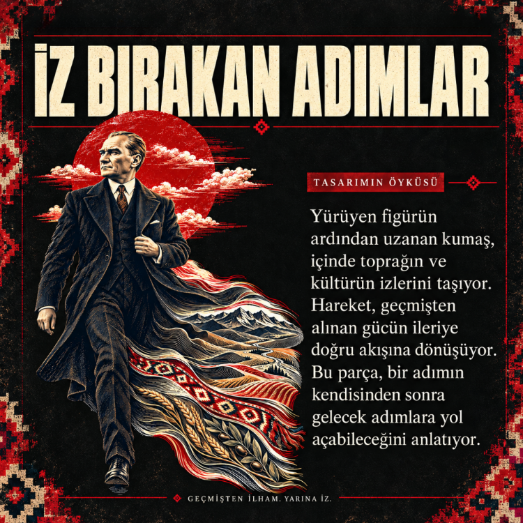 İz Bırakan Adımlar | 29 Ekim Özel Koleksiyon Regular Tişört