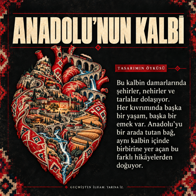 Anadolu'nun Kalbi | Özel Tasarım Oversize Tişört – 29 Ekim Koleksiyonu